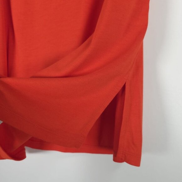 NWT MICHAEL MICHAEL KORS Fiesta Orange Basics Tank Top Side Slit 100% Viscose L - Picture 10 of 12
